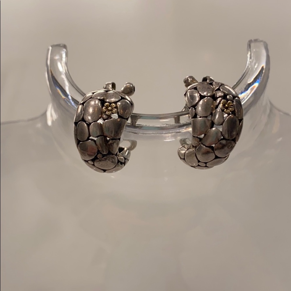 Sterling Silver Puffed POLISHED COBBLESTONE